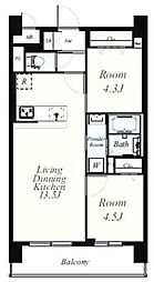 間取図画像 2LDK