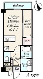 LEGEND紺屋町2 1LDKの間取図画像
