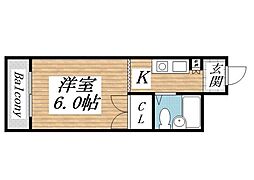 ロイヤルステイ ワンルームの間取図画像