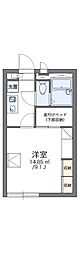 レオパレスタケオ 1Kの間取図画像