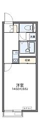 レオネクストOHI5 1Kの間取図画像