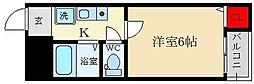 ハマンション氷室 1Kの間取図画像