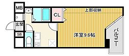 M'プラザ津田駅前11番館 1Kの間取図画像