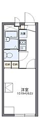 レオパレスエスポワール藤阪 1Kの間取図画像