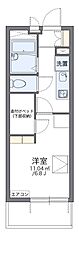 レオパレスオリーブ 1Kの間取図画像