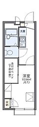 レオパレス星丘B 1Kの間取図画像