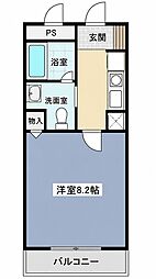 牧野駅前TNビル 1Kの間取図画像