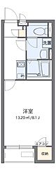 クレイノあさがお 1Kの間取図画像