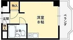 モンシャンブル ワンルームの間取図画像