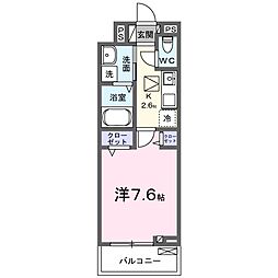 プログレN8 1Kの間取図画像