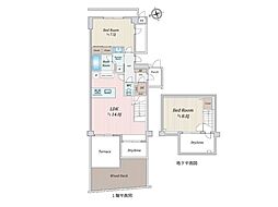 ディアコート逗子海岸 2LDKの間取図画像