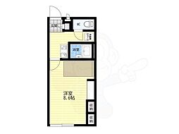 レオパレストゥインクル 1Kの間取図画像