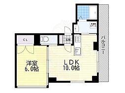 K'sCUBE 1LDKの間取図画像