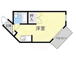 新星ビル上小阪 1Kの間取図画像