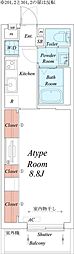 OHANA栄生 1Kの間取図画像
