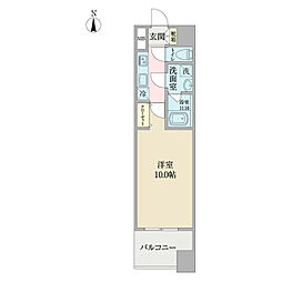ヴィルクレア桜山 1Kの間取図画像