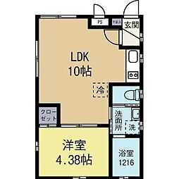 LeGioie名駅 1LDKの間取図画像