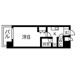 グレイス上前津 1Kの間取図画像
