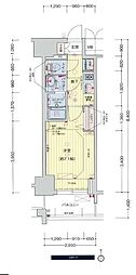 プレサンス広小路通葵 1Kの間取図画像