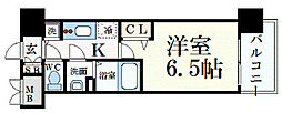 プレサンス名古屋ステーションサティナ 1Kの間取図画像