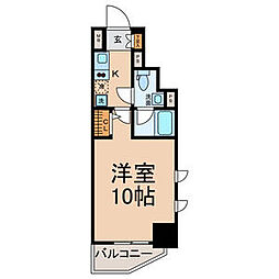ベレーサ名駅ウエスト 1Kの間取図画像