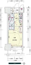 プレサンス栄フロント 1Kの間取図画像
