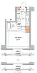EsTRUTHPlusNORTH-NAGOYA 1Kの間取図画像