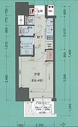 プレサンスSAKAE白川公園2 ワンルームの間取図画像