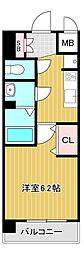 プレサンス鶴舞パーク&ステーション 1Kの間取図画像