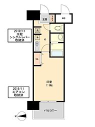グランカーサ千代田 1Kの間取図画像