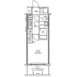 名古屋市中村区亀島2丁目マンション 1Kの間取図画像