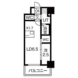 メイクスWアート金山ウエスト 1LDKの間取図画像