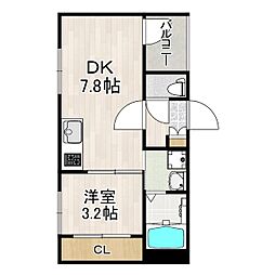 メゾンルミナ 1DKの間取図画像
