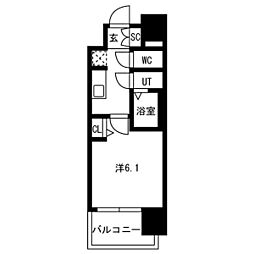 名古屋市中区新栄2丁目マンション 1Kの間取図画像