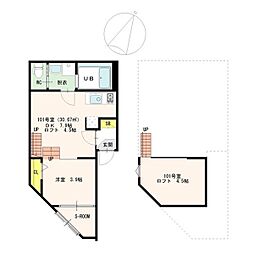 アークラルーチェ 1LDKの間取図画像