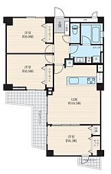 根岸台第一マンションズ 3LDKの間取図画像