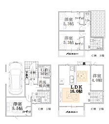 新築分譲戸建 上大岡 全3棟 C棟
