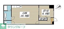 ジョリメゾン 1LDKの間取図画像