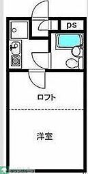 ソワール上柴 1Kの間取図画像