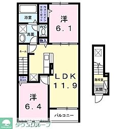 グランテラス V 2LDKの間取図画像