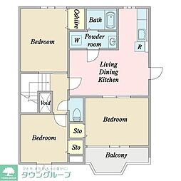 ファーストメゾン 2LDKの間取図画像