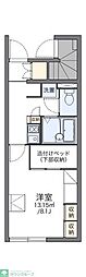 レオパレスエクセルハイムC 1Kの間取図画像