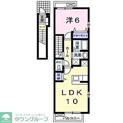 ラピッドブルック 1LDKの間取図画像
