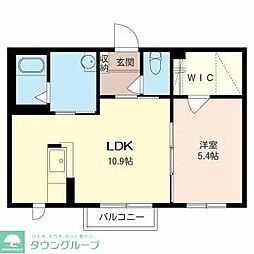 シャングリラ 1LDKの間取図画像