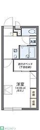 レオパレスレインボーシャトウ 1Kの間取図画像