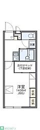 レオパレスCharman 1Kの間取図画像