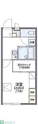 レオパレスブレイヴ 1Kの間取図画像