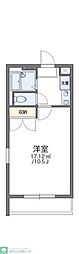 レオパレスGOLDRESIDENCE小鳥 1Kの間取図画像