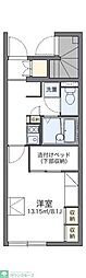 レオパレスフォーレスト2 1Kの間取図画像