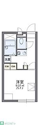 レオパレスビゼ 1Kの間取図画像